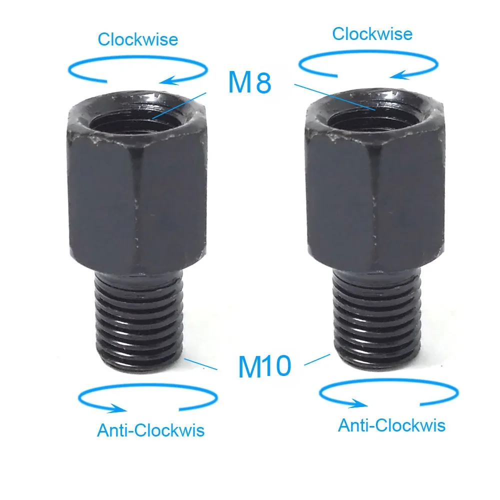 Motorcycle Mirror Adapters for M10 and M8 Rearview Mirrors