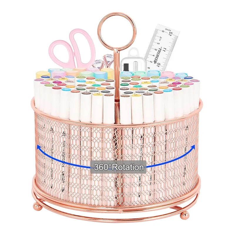 

1 Piece Pencil Holder For Desk 360°Degree Rotating Pencil Holder For School, Classroom, Office 9X6.8In A