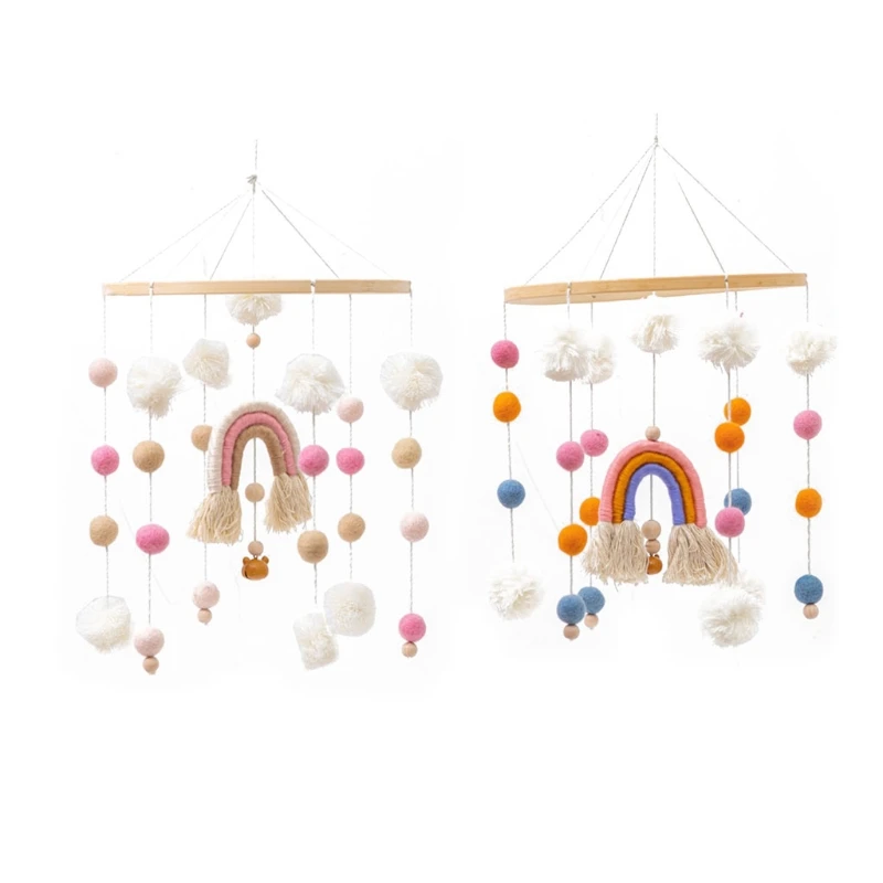 

Baby Toy Set Wooden Hanging Toy for Newborn Gift Birthday Shower Gifts Helps Baby Fall Asleep Easily High Quality