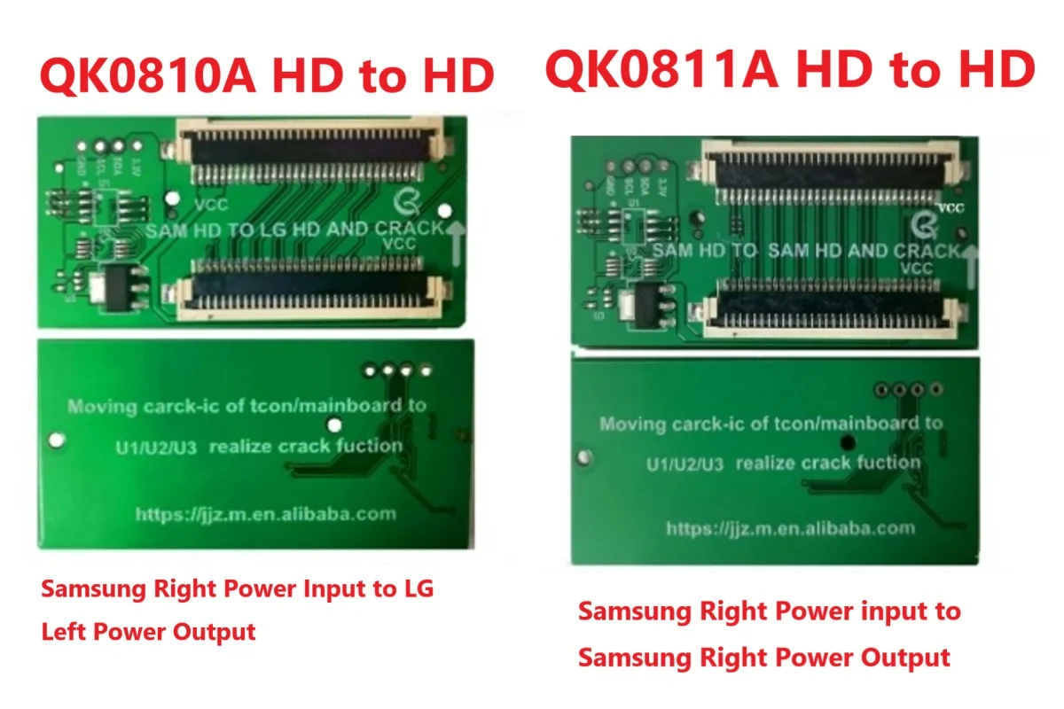 Adapter Converter Board For Sony HD Samsung Right Power Input to LG Left Power Output QK0810A QK0811A