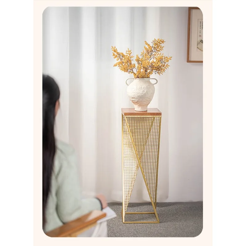 For living room balcony floor-to-ceiling flower pot rack indoor and outdoor light luxury storage decorative rack