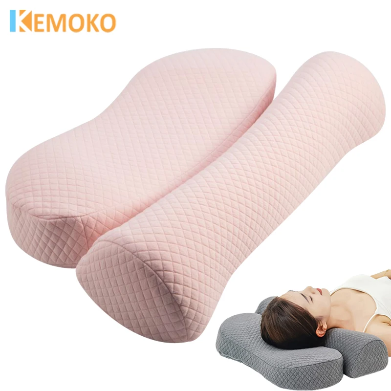 

1pc Memory Foam Pillow Cervical Memory Foam Contour Pillow, Bed Pillows for Side Sleeper Ergonomic Orthopedic Sleeping Pillow