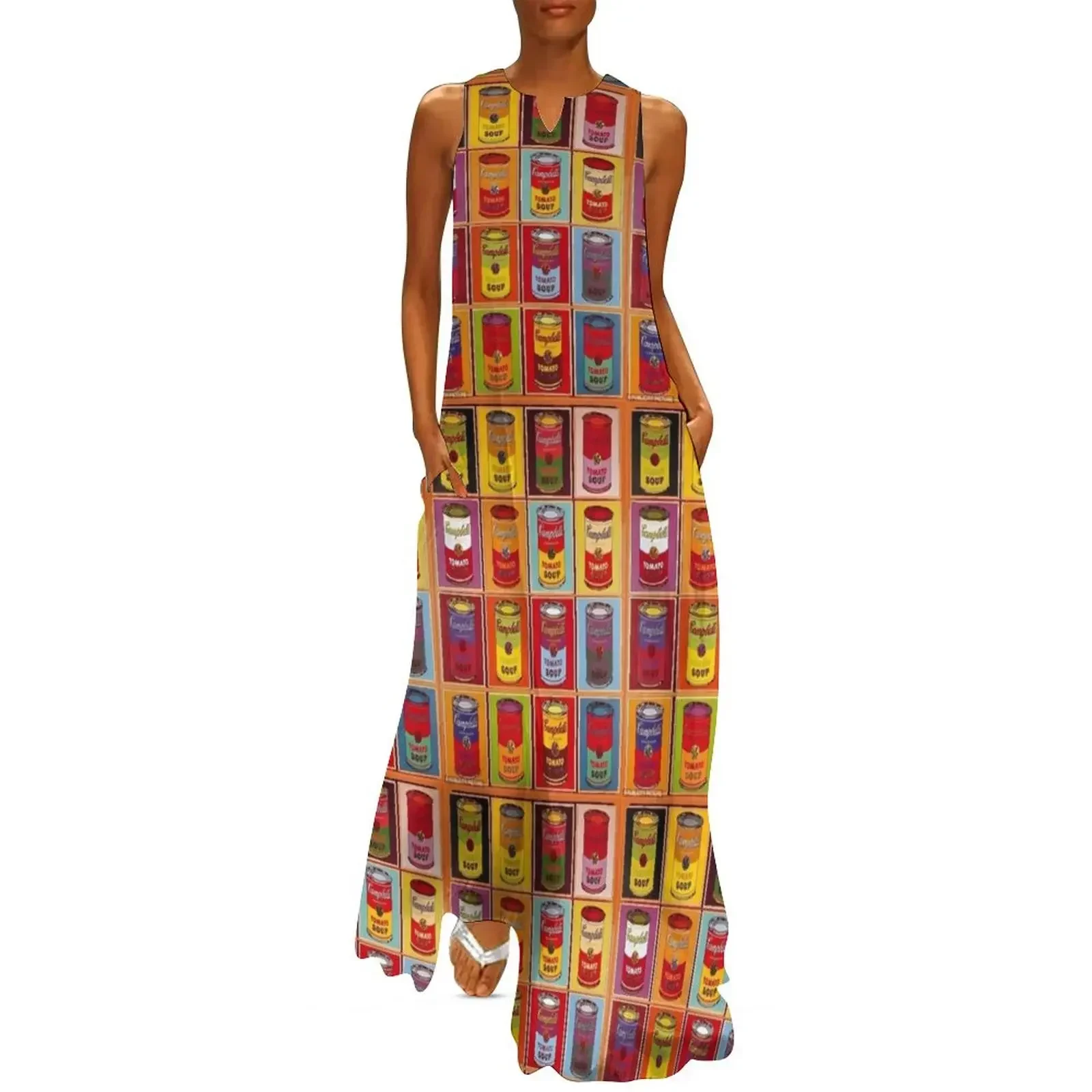 

andy warhol paintings andy warhol original artwork Long Dress dresses summer dress Dress