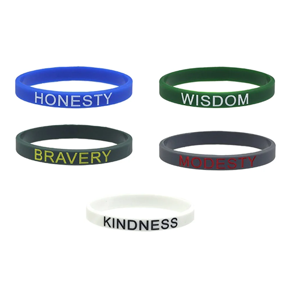 Kindness Wrist Band English Inspirational Bracelet Silicone Chains Silica Gel Sports Bracelets