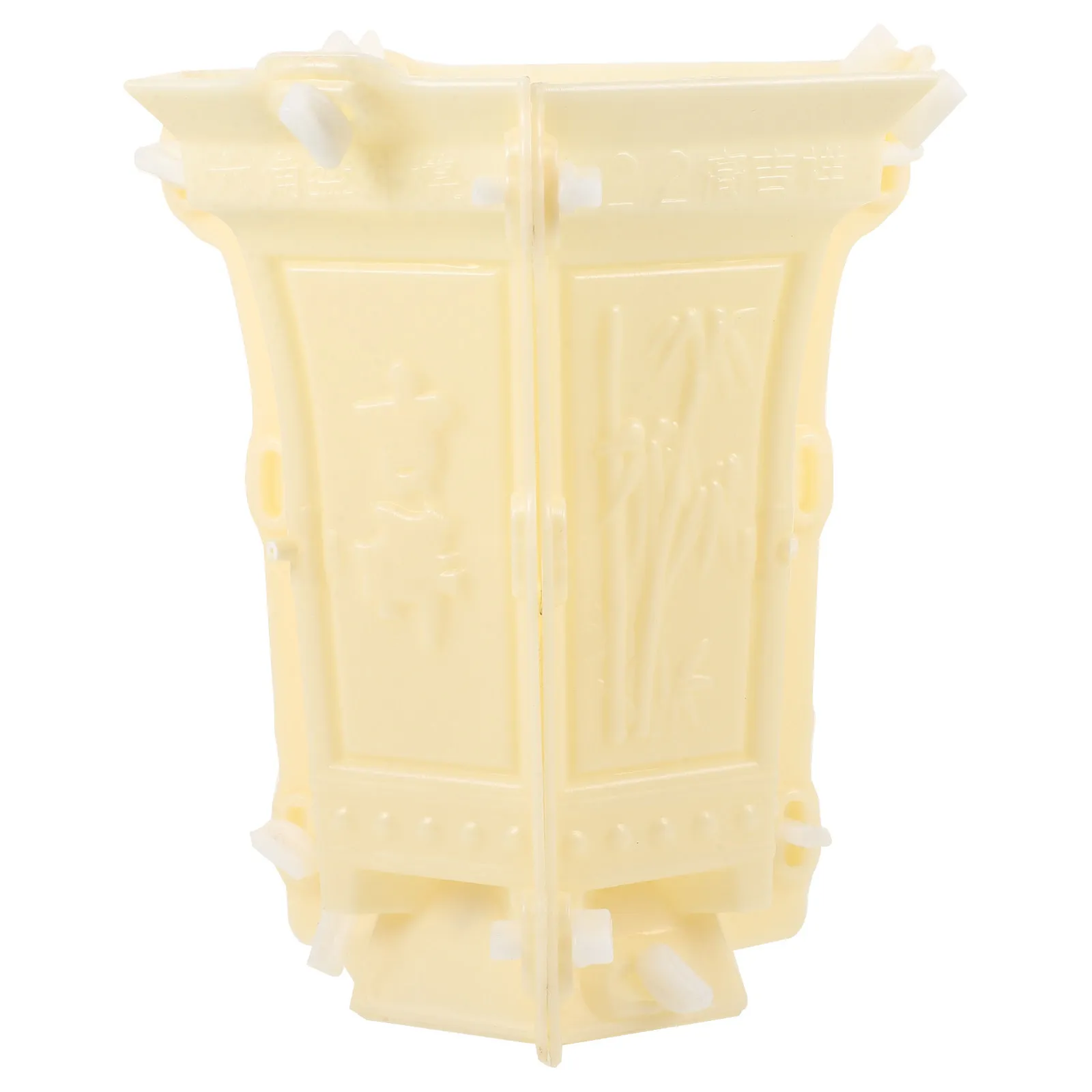 

Hexagonal Flower Pot Mold 22cm High Plastic Planter Casting for Concrete DIY Decorative Pots Crafts Bonsai Planters Making Mold