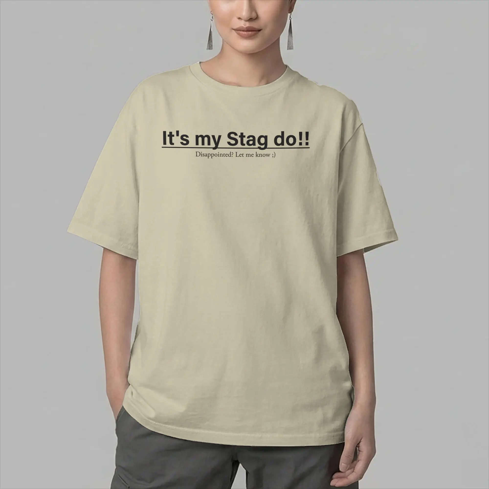 Stag Do for an Awkward Stag T-Shirts for Men  Casual Pure Cotton Tees Round Collar Short Sleeve T Shirt Plus Size Tops
