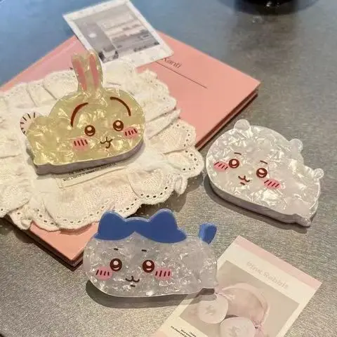 

Акриловая заколка для волос Chiikawa — аксессуары для волос Kawaii Usagi Hachiware — милый мультяшный зажим в виде краба для девочек и женщин, подарок для укладки