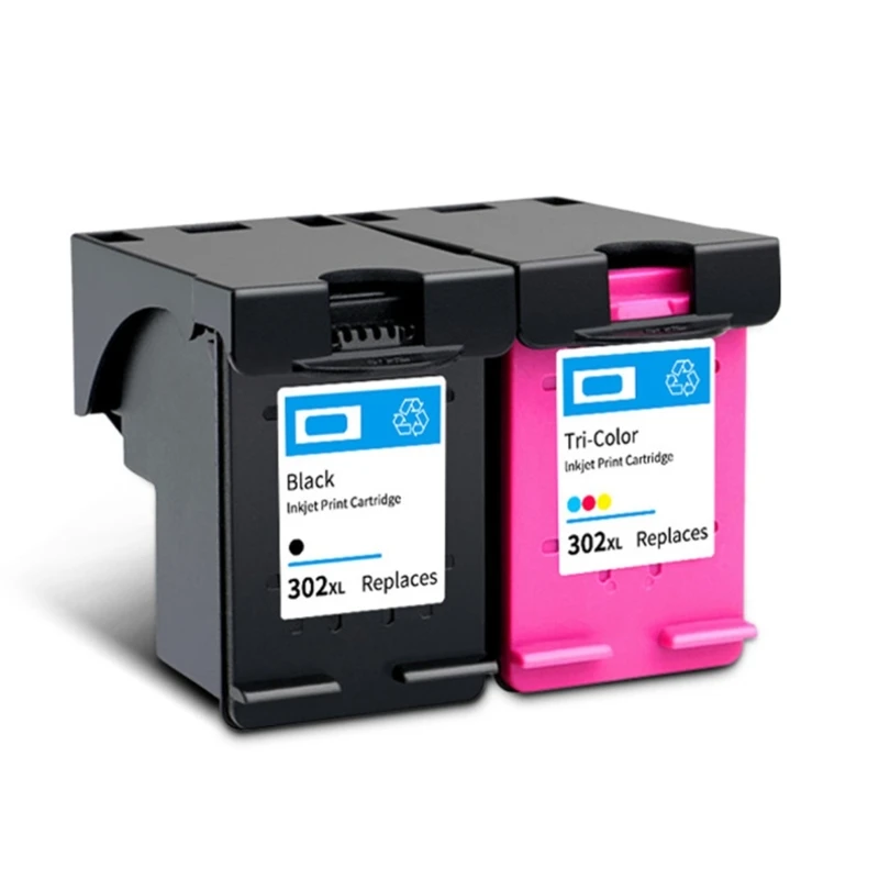 302XL خرطوشة حبر أسود ولون لطابعة 4520 4527 4524 4523 OfficeJet 3835 خرطوشة حبر مُعاد تصنيعها