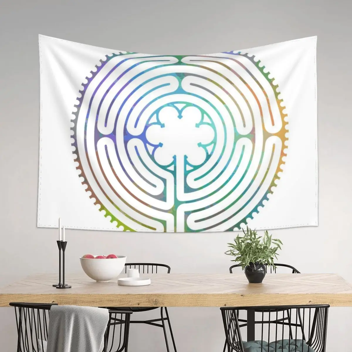 

Labyrinth Chartres Psychedelic Tapestry Home And Comfort Decor Room Design Cute Room Things Decoration Wall Tapestry
