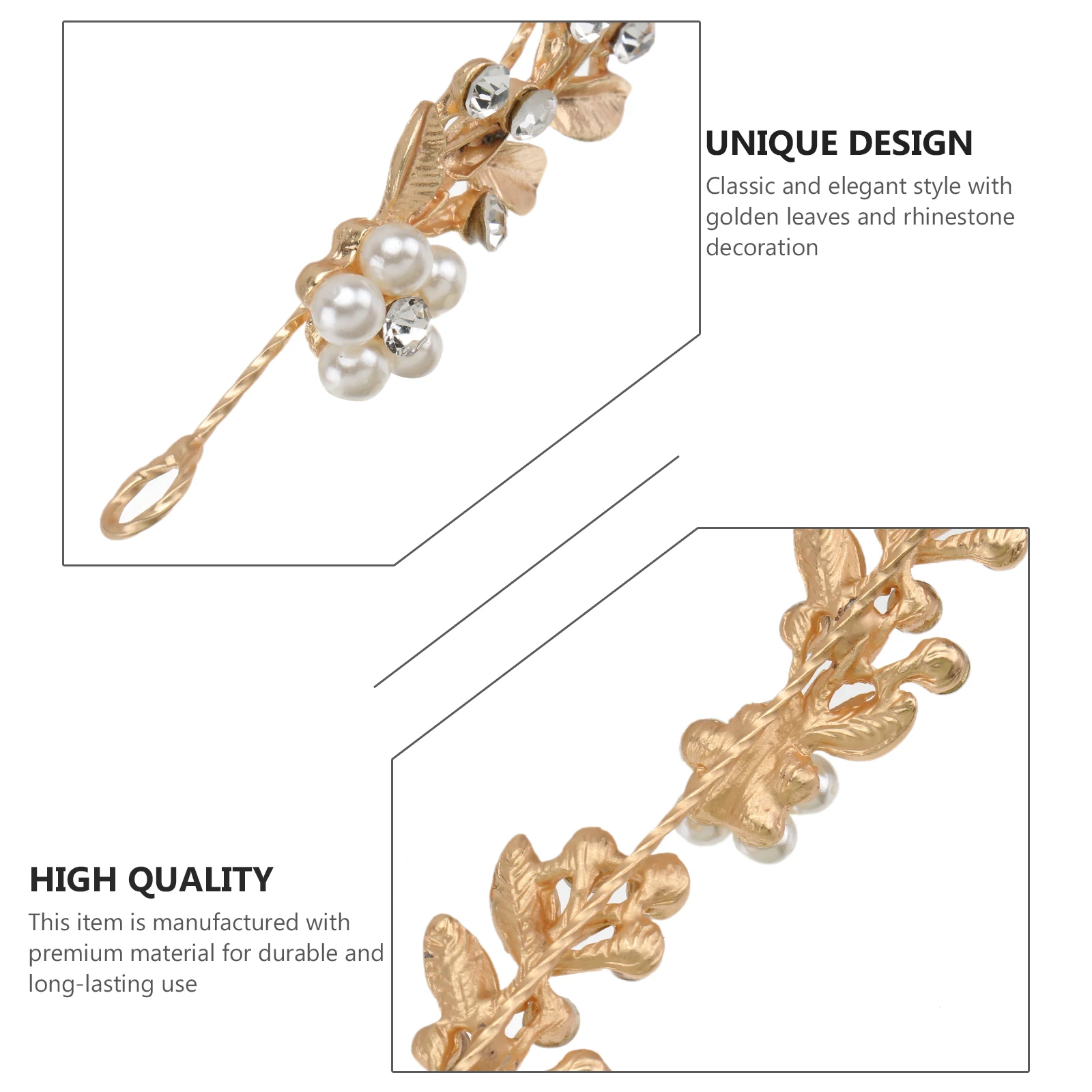 

Flower Hair Accessories Rhinestone Headband Bridal Wedding Girl Elegant Design Lightweight Comfortable Hair