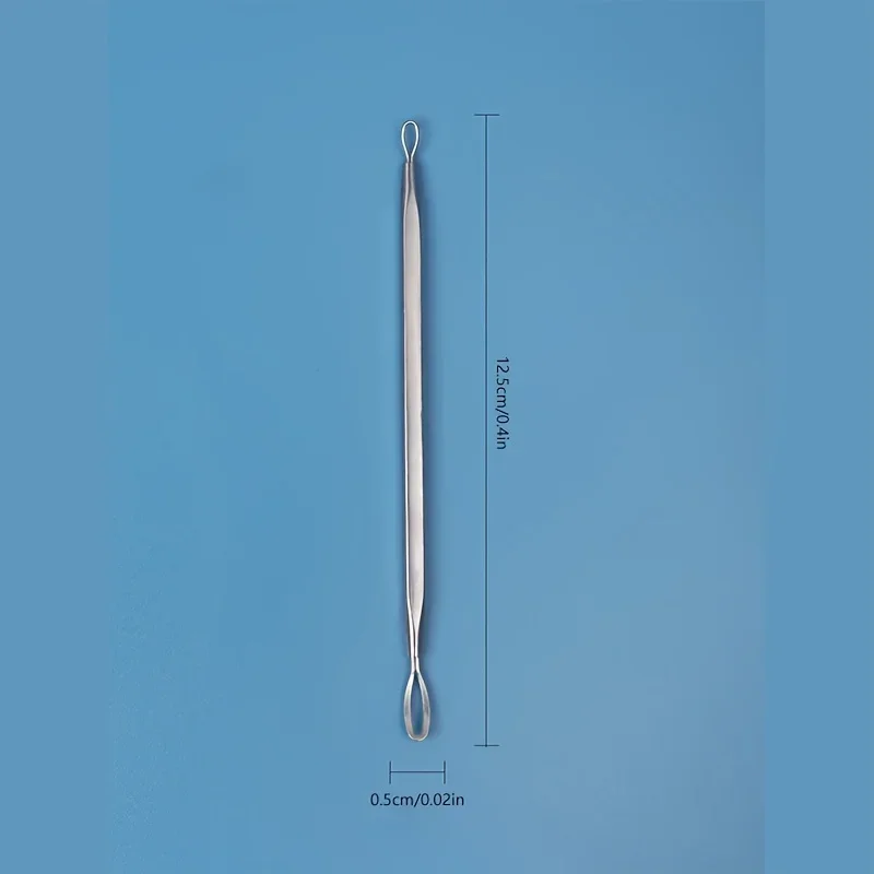 حلقة مزدوجة مزيل الرؤوس السوداء بثرة النازع بوبر حب الشباب Comedone العيب الفولاذ المقاوم للصدأ أداة إزالة الرؤوس السوداء أدوات التجميل