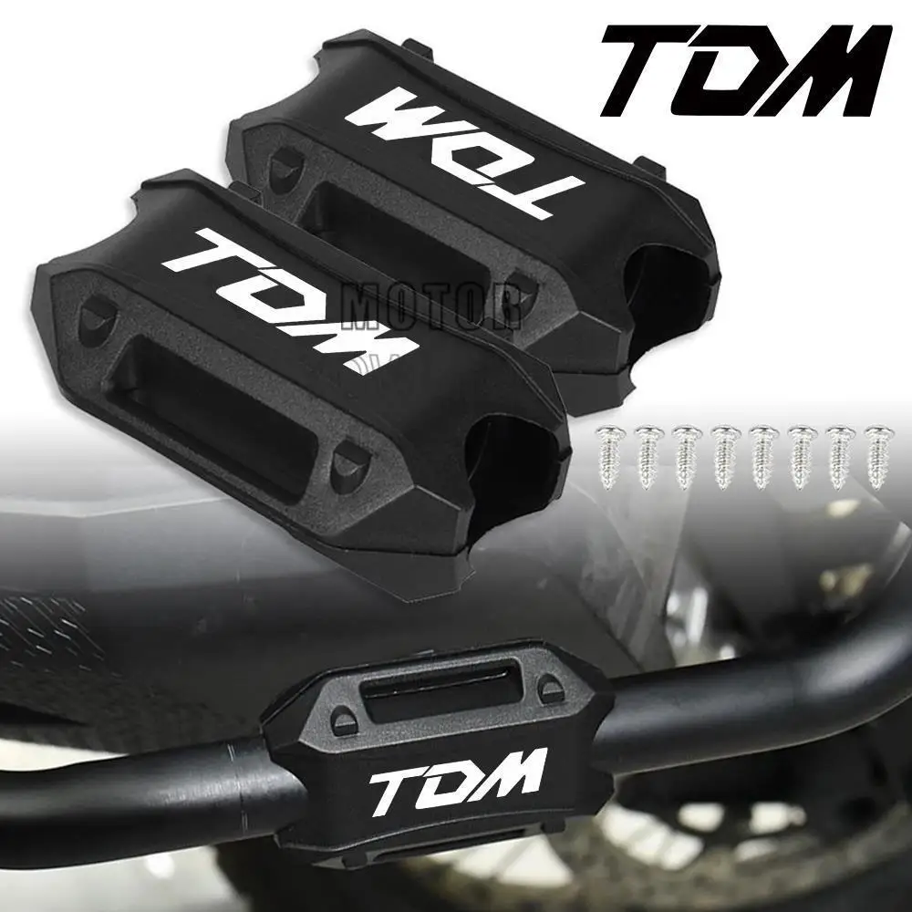 

For YAMAHA TDM 850 900 TDM850 TDM900 1991-2013 2014 Motorcycle Bumper Engine Guard 25MM Protection Block Crash bar Decorative