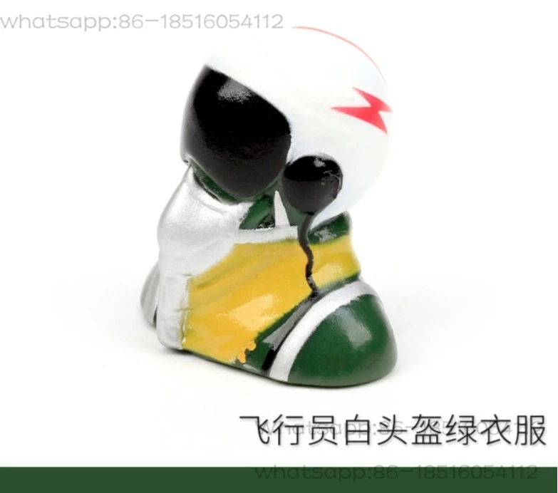 

Aviation Model High Simulation Doll Pilot White-headed Bust Pilot 5 #