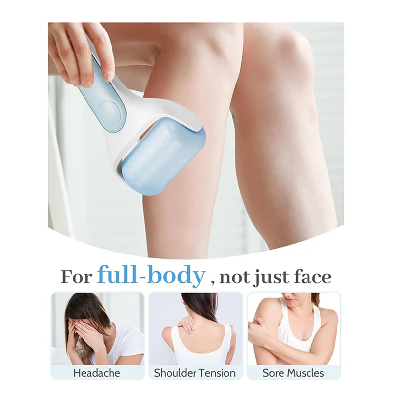 TAIGH-gezichtsijsroller voor verlichting van wallen en donkere kringen, gezichtsmassageroller voor zelfverzorgingsroutine voor dames