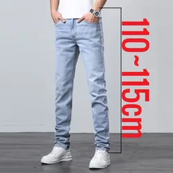 2024 Nieuw in Lange Mannen Jeans Stretch Denim Broek Broek Mannelijke Extra Lange Lengte Slanke Dunne Y2k Jongeren 110 115 cm 190 cm 195 cm