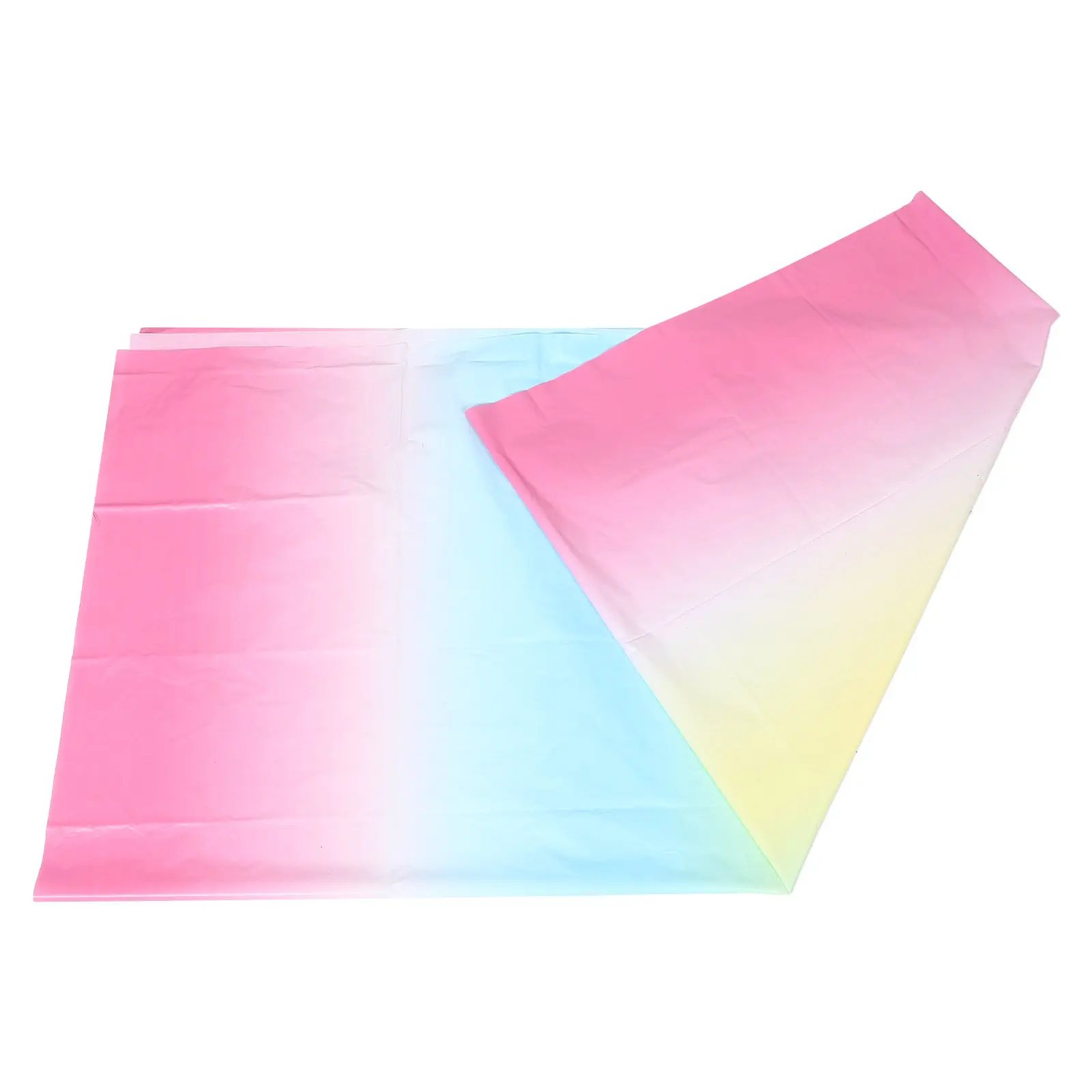Colorful Birthday Tablecloth Disposable Rectangular Plastic Table Cover Party Decorations Wedding Events Dining Table Cloth