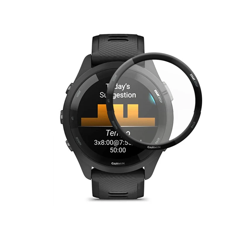3D 곡선 소프트 보호 필름 Smartwatch 전체 커버 Garmin Forerunner 965 265 265 S 스마트 워치 Fr965 Fr265 화면 보호기