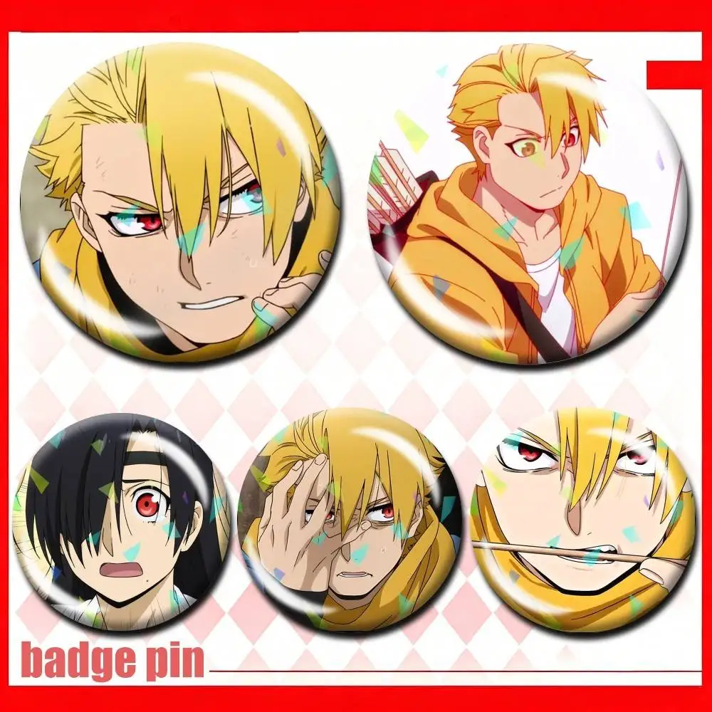Yuru Anime Yomi no Tsugai 25 32 44 58 75mm Badges Personalized Round Brooches Pins Accessory Customizable