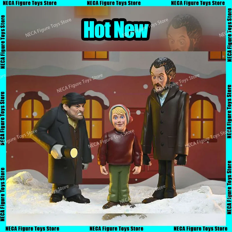 

New Hot Neca 15654 Home Alone Kevin Harry Marv Action Figure Anime Model Doll Toy Kid Christmas Birthday Gift