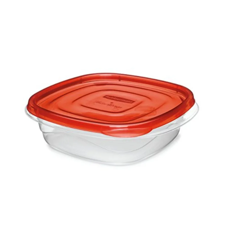 TakeAlongs Square Food Storage Containers, 2.9 Cup, Tint Chili, 2 Count
