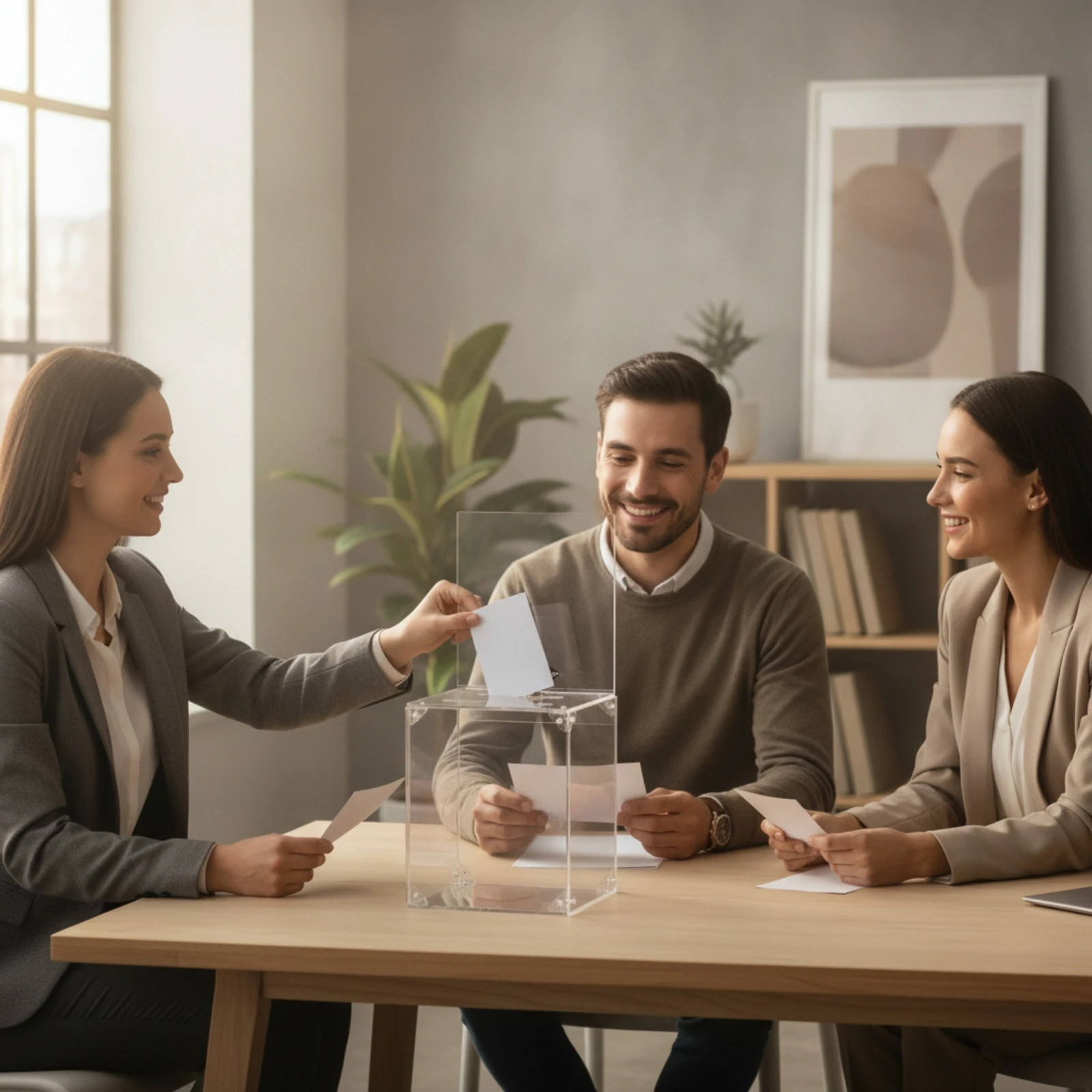 Boîte à dons en acrylique avec serrure, boîte à dons transparente de table, tirelire robuste et anti-effraction pour les associations, les collectes de fonds, les votes