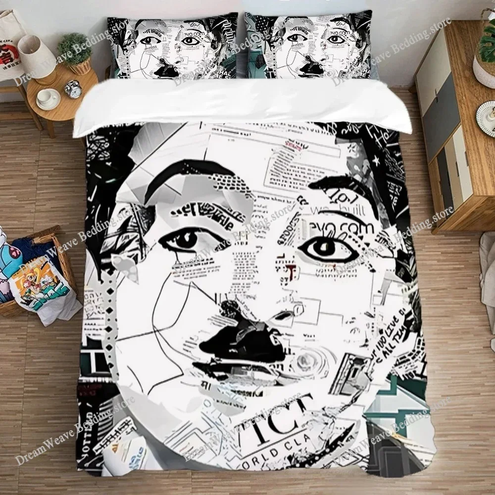 

Queen Bed Comforter Sets Dadaism Bedding Set Double Size Duvet Covers Quilt Cover Set Art Pillowcase Fashion Linen Home Textile7