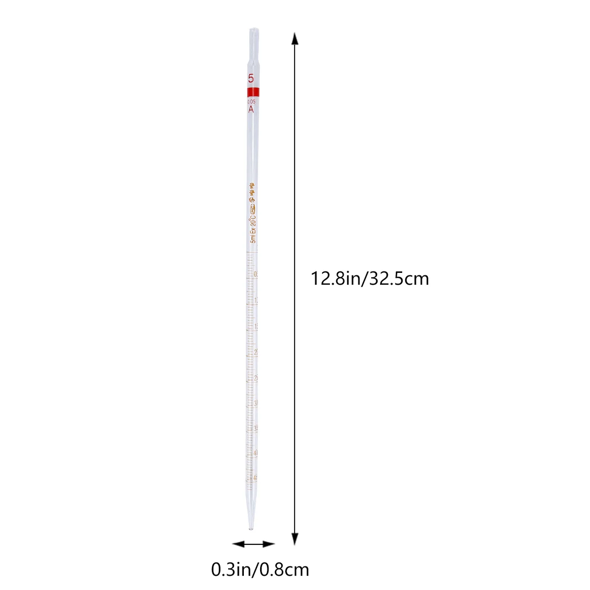 4Pcs Glass Pipette Durable Measuring Experiment Straw Lab Use Eco Friendly Safe Precise Transfer Pipet