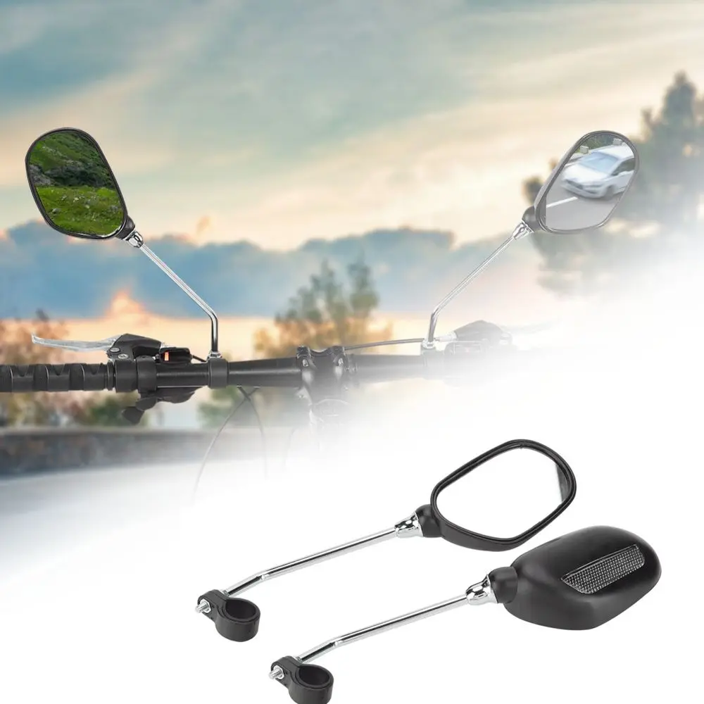 

1 пара 360 ° Зеркало заднего вида для велосипеда с широким углом обзора, регулируемое, для крепления на руль, HD, плоское, для велоспорта