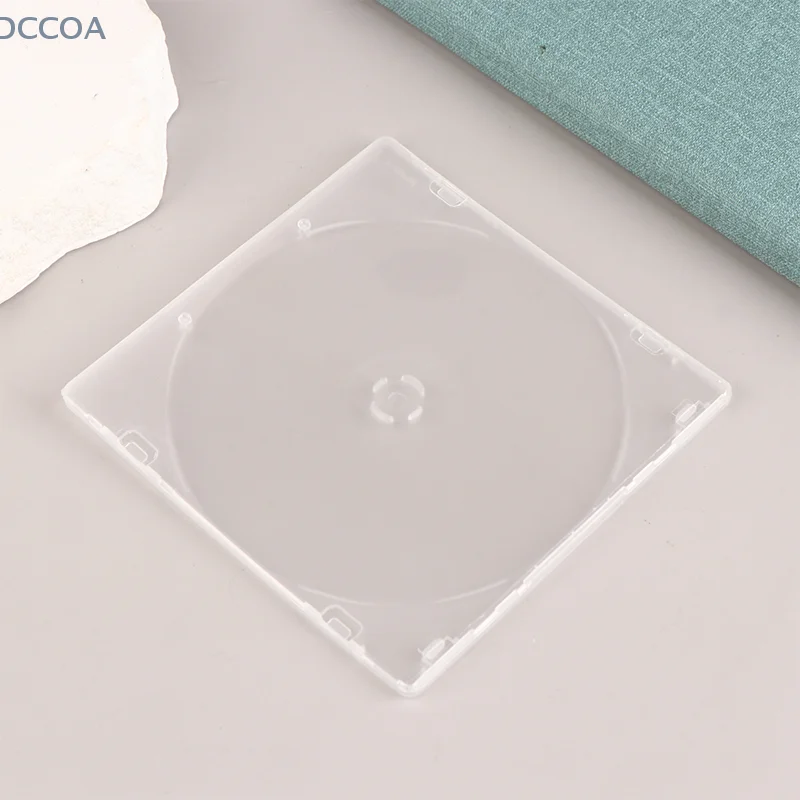 1Pc Portable Standard DVD Case Transparent CD Package Portable CD Storage Box Single Piece Disc Case CD Case