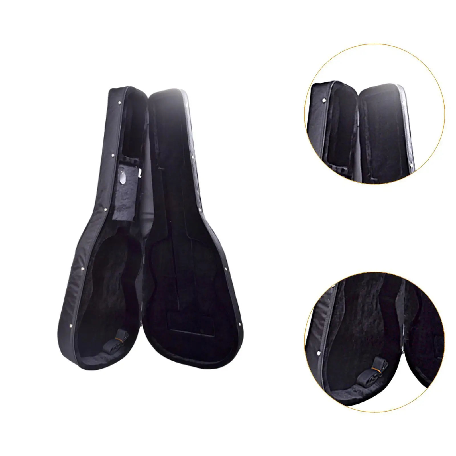 Guitar Hard Case, Guitar Carrying Bag, Portable Side Handle, Waterproof Guitar Storage Box, Hard Case for Players