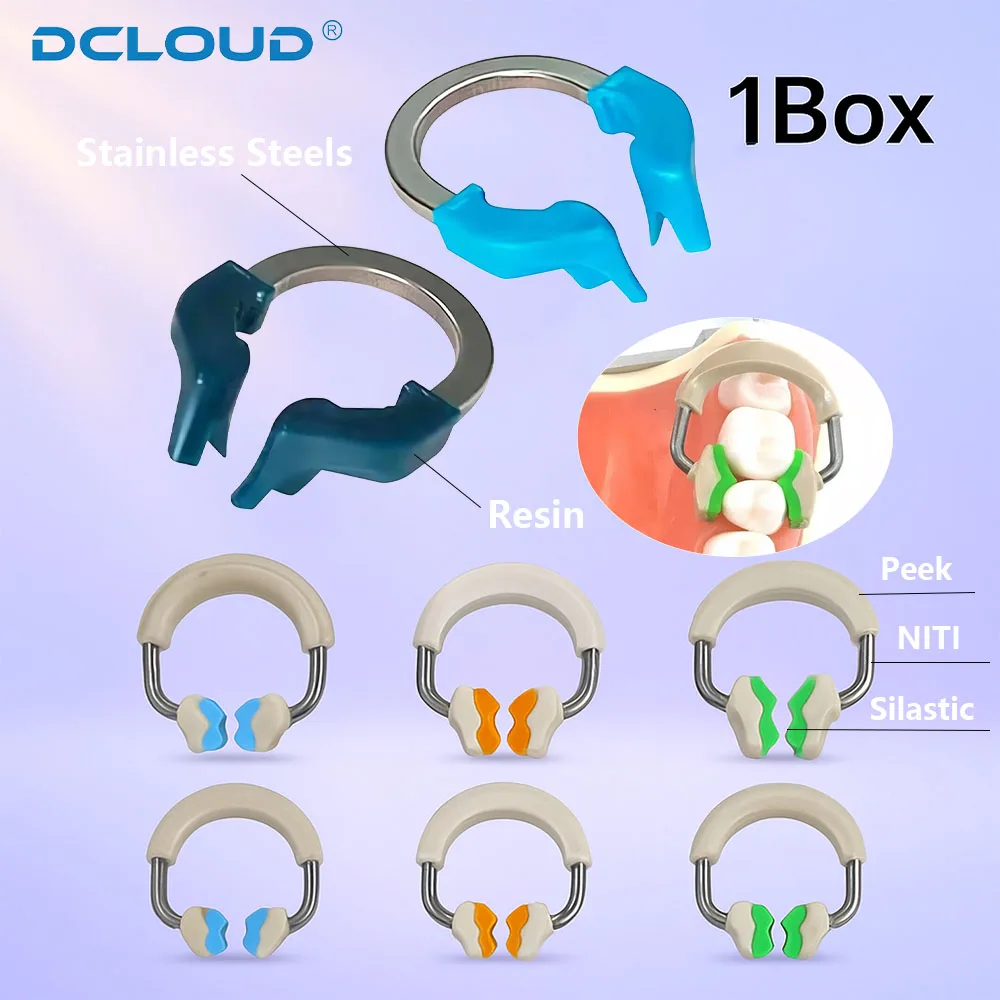 

Dental Matrix Bands NITI Metal Matrices Clamp Ring Sectional Contoured Matrix System Clamping Autoclavable Dentistry Instrument