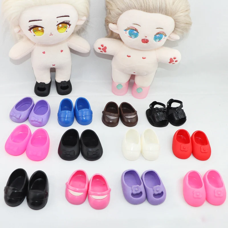 HOUZIWA  20CM Doll Accessories Plush Doll Shoes Plastic