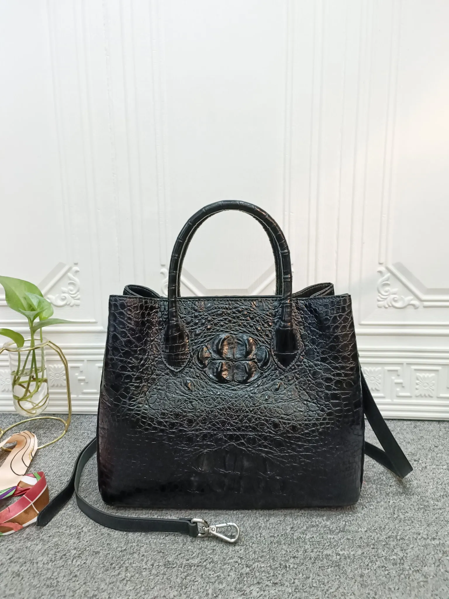 

Hot sale crocodile skin national mother bag, classic fashion girl handbag crossbody bag