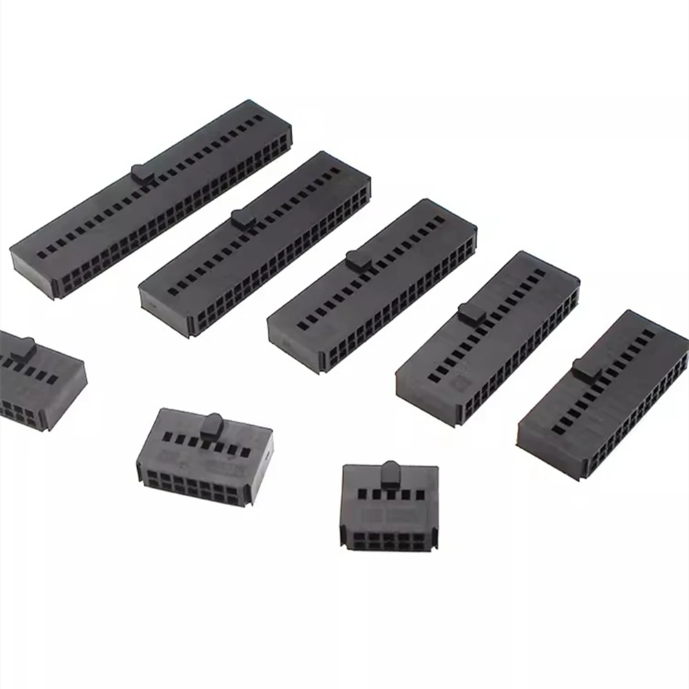 10 sztuk FC 2.54mm IDC zaciskane złącze dwurzędowe z guzkiem 6P8P10P12P14P16P18P20P24P26P30P34P40P50P złącze DC6