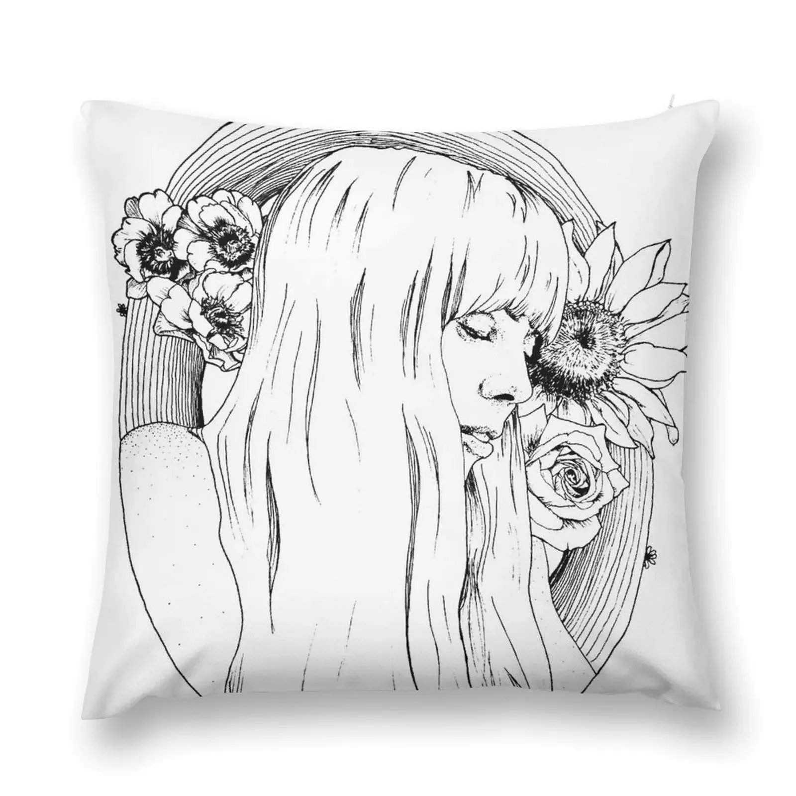 

Joni Mitchell Throw Pillow luxury home accessories Cushions For Children pillow