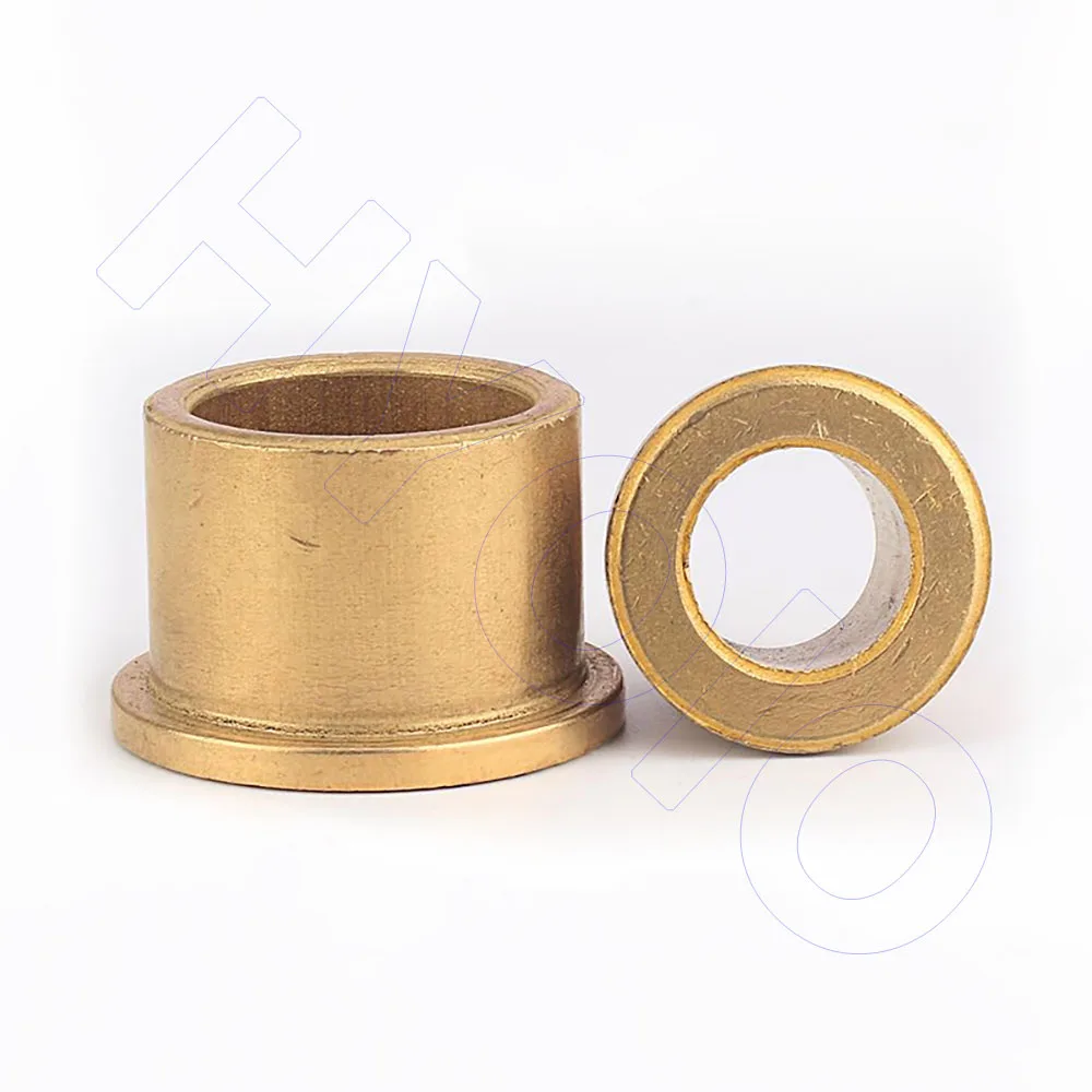 Powder Metallurgy Oil Bearing Shaft Sleeve with Stepped Flange M4 to M30 Copper Sleeve Bushing Washer Hollow Standoff Gasket