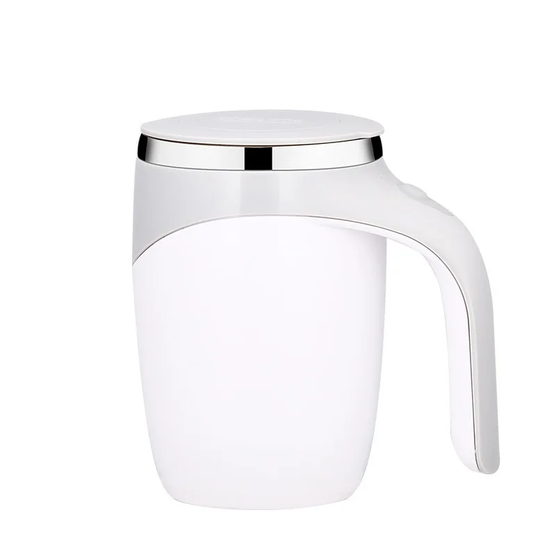 Taza de agitación automática, herramientas para beber para el hogar, portátil, eléctrica, de acero inoxidable, giratoria, magnética