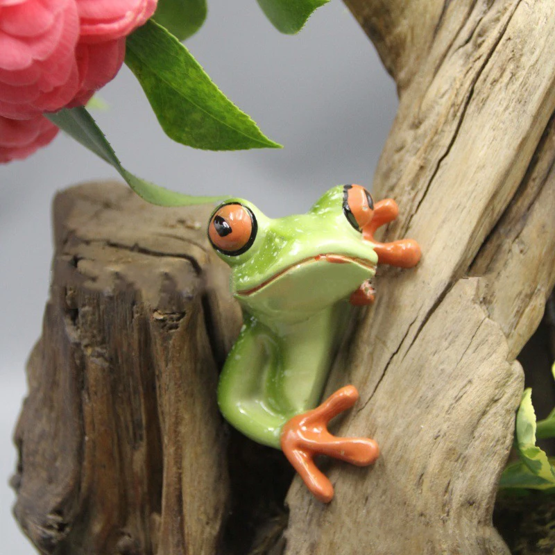 Side Lying Frog Decorated Office Desk Display Ornament, Tea Pet Cute Creative Small Gift, Frog Creative Decoration Ornament