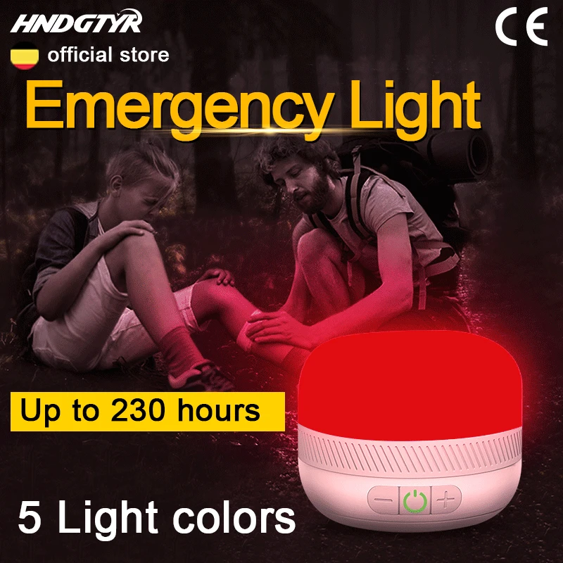 LED Emergency Light Super Bright Survival Kit Portable Lantern USB C Rechargeable With Magnet Power Outage Lamp for Tent of Camp