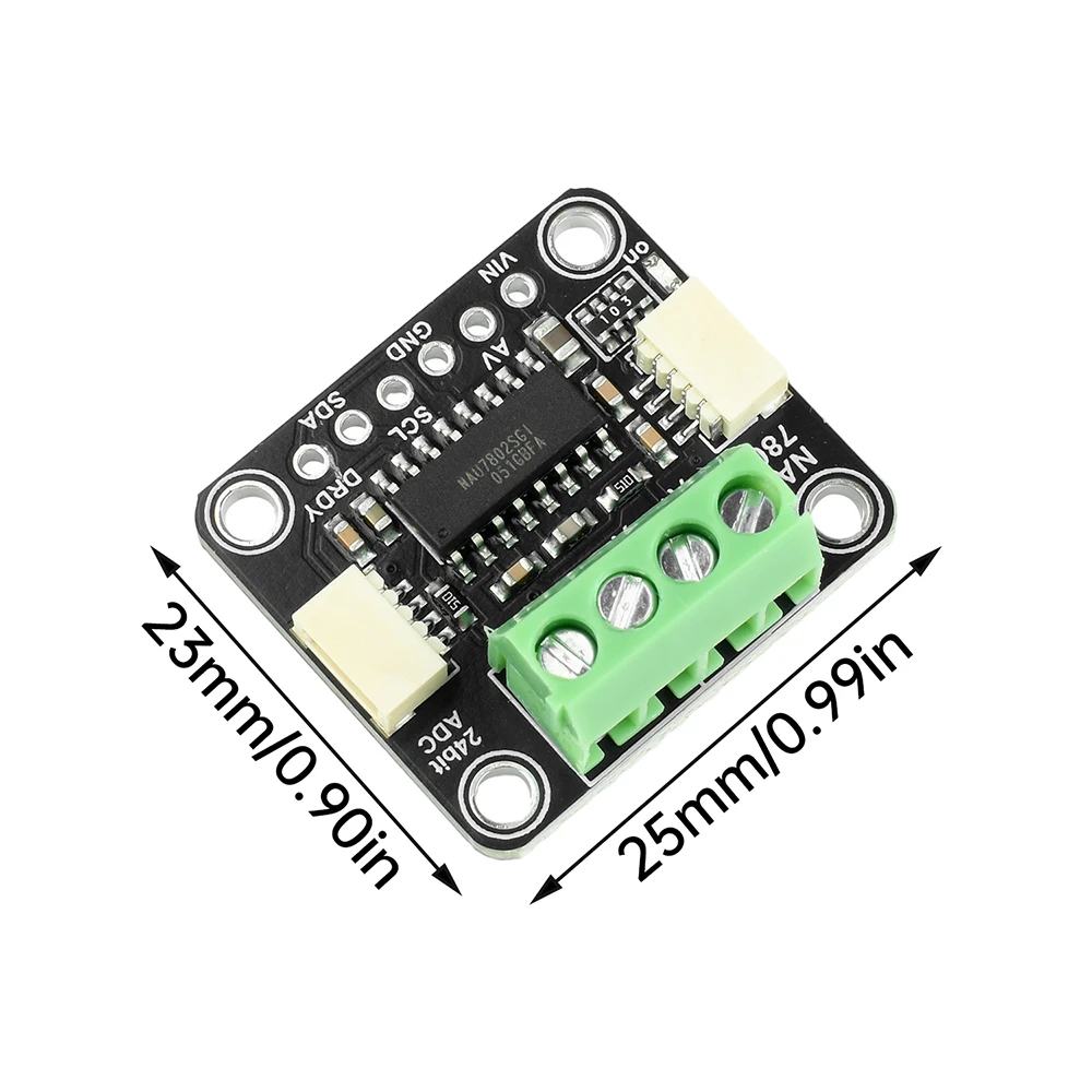 

Высокоточный АЦП-модуль NAU7802, 24-битный преобразователь данных, датчик давления с интерфейсом STEMMA QT/Qwiic, подключение и работа (Plug and Play)