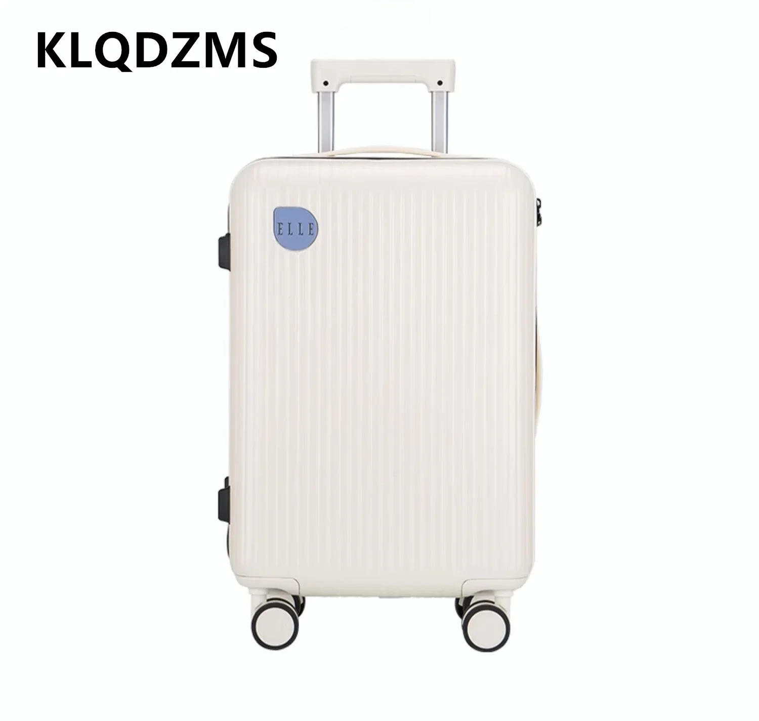 KLQDZMS 24"26"Cabin Suitcase 20 Inches Lightweight Multifunctional Boarding Box USB Charging Trolley Case with Wheels Luggage