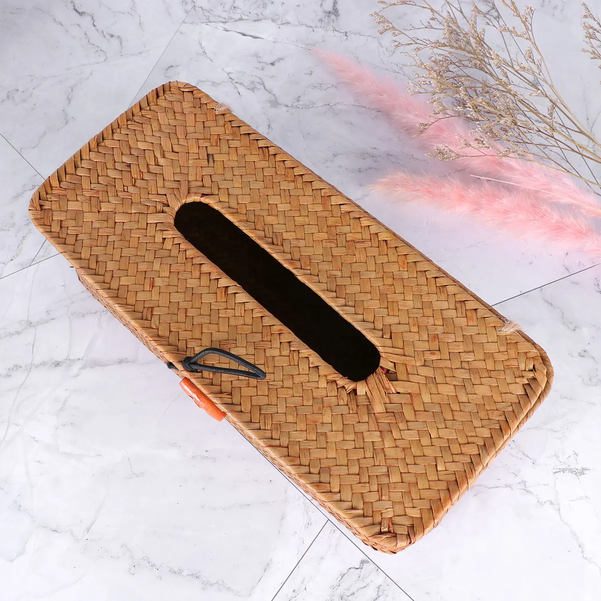 

Seaweed Tissue Box Decorative Storage Boxes Wicker Bathroom Accessory Organizer Paper Napkin Holder
