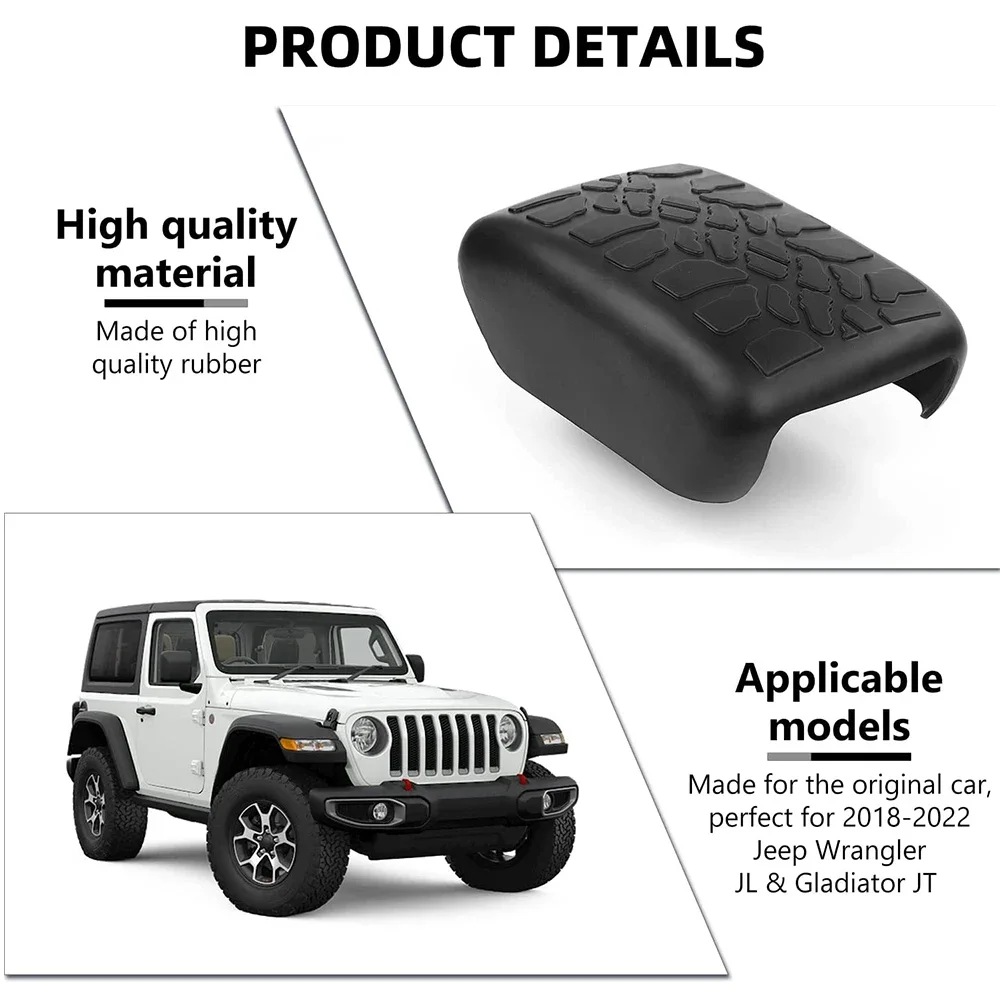 Waterproof Rubber Protector Pet Pad Center Console Armrest Box Cover For Jeep Wrangler TJ 2000-2006 JL Gladiator JT 2018-2023