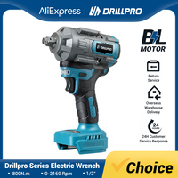 Drillpro Brushless Electric Wrench 1/2 inch Advanced 2160RPM Brushless Motor 800Nm Torque For Mak 20V Lithium-Ion Battery