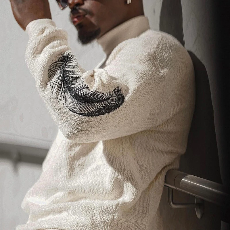 Daily Leisure Mens Loose Wool Outfits Fashionable Zipper Stand Collar Sweatshirts And Sweatpants Two Piece Suits Men Streetwear