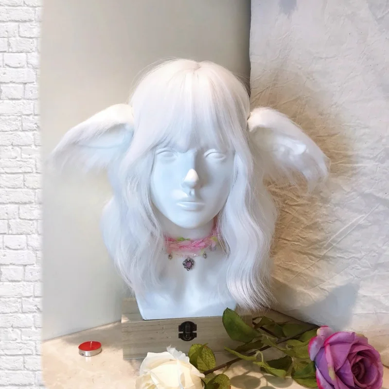 1 Pair Handmade Anime Fur Fox Ear Hair Clip Plush Cat Ear Side Clip Lolita Hair Accessories Animal Night Party Club Cosplay Prop