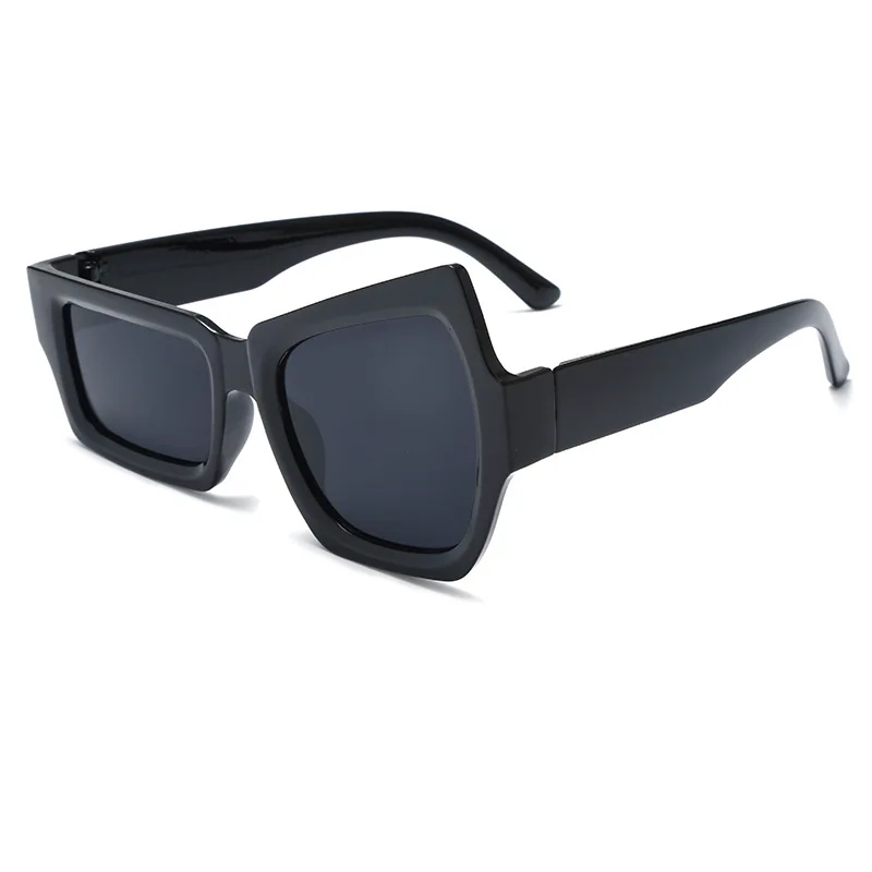 Augenbrauen-Sonnenbrille für Damen und Herren, Polygon Vintage Marken-Designer Quadratische Sonnenbrille für Damen, Damen-Brillen, Unisex-Brillen
