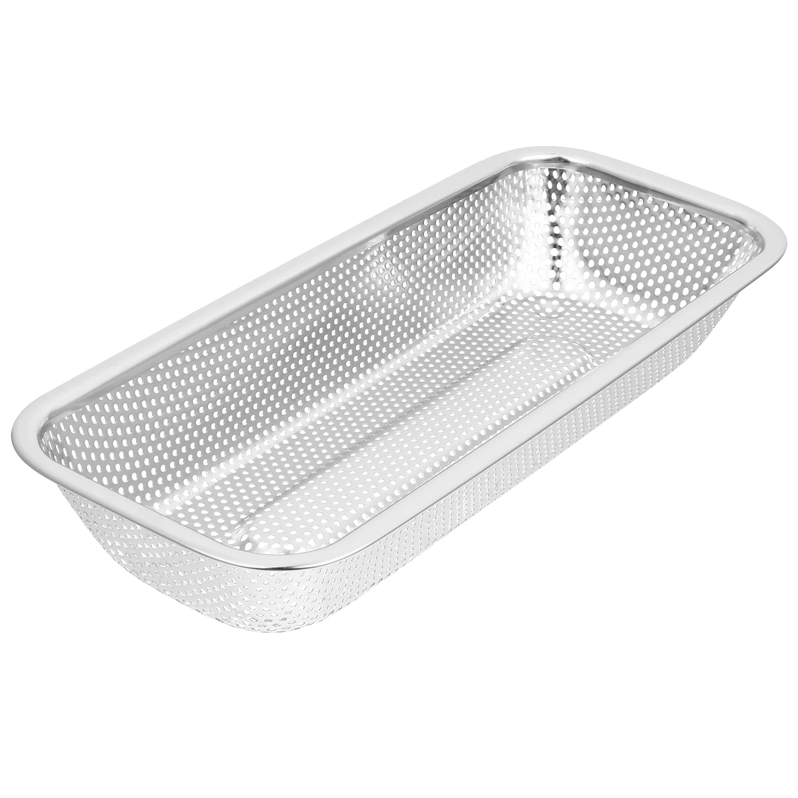 

Stainless Steel Drain Basket Kitchen Utensils Fruit Vegetable Storage Drying Colander Strainer Household Washing Container