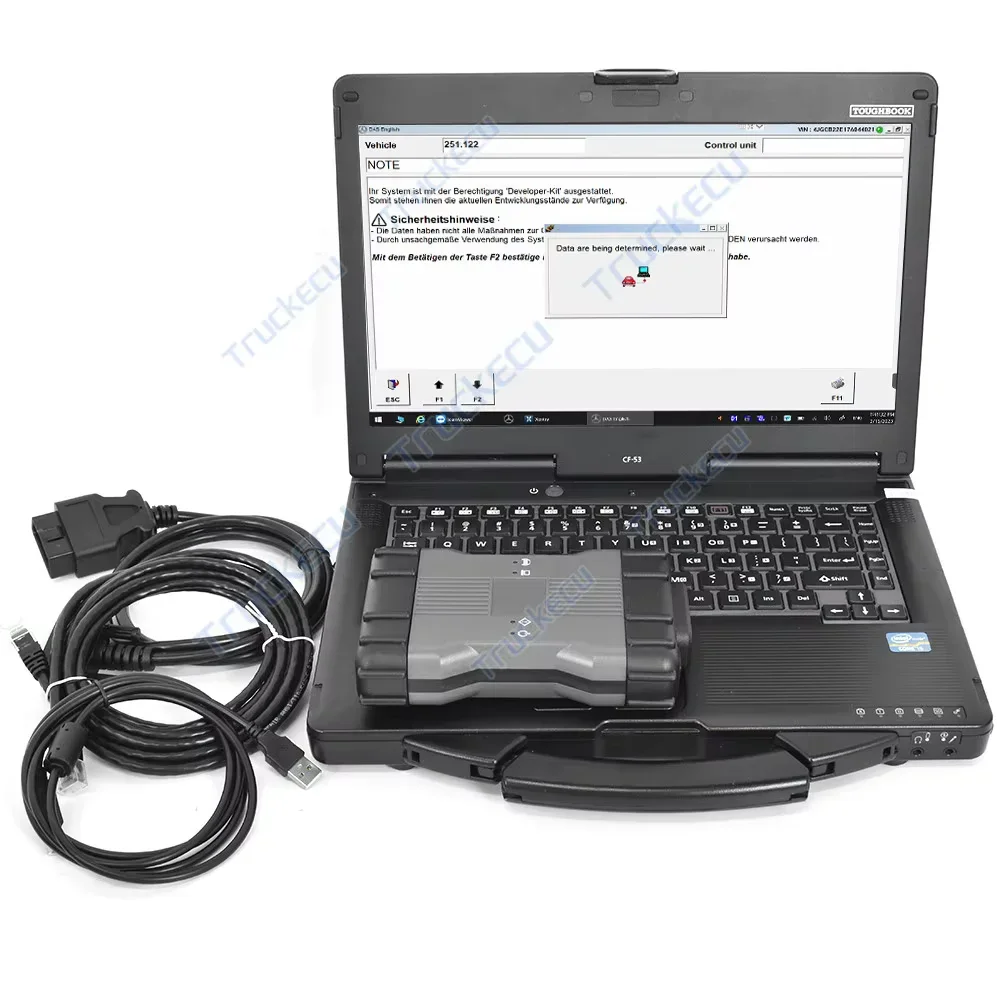 Multiplexor MB STAR VCI C6 WIFI DoIP para Benz MB SD, para autos y camiones Benz de 12v y 24v, herramienta de diagnóstico XENTRY DAS, computadora portátil CF53