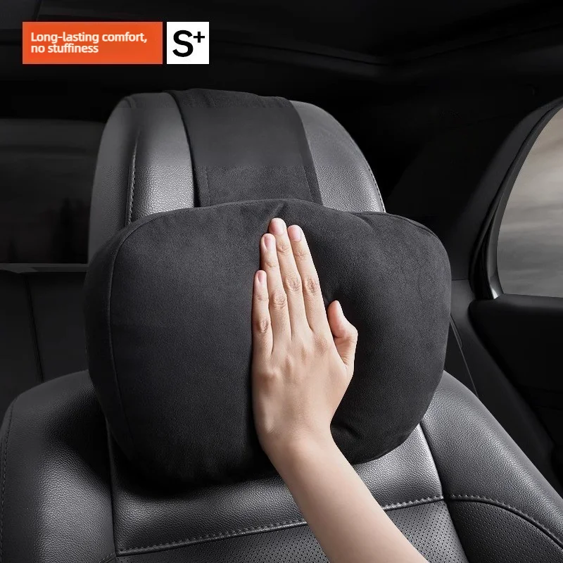 

1/2pcs High Quality Car Headrest Neck Support Seat Design S Class Soft Universal Adjustable Car Pillow Neck Rest Cushion Parts